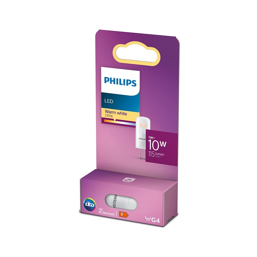 LED-pære Philips G4/1W/12V 2700K