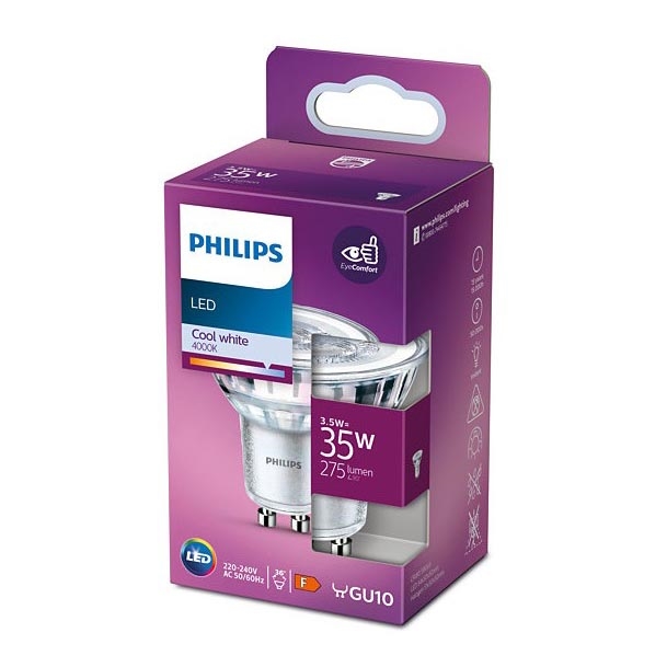 LED-pære Philips GU10/3,5W/230V 4000K