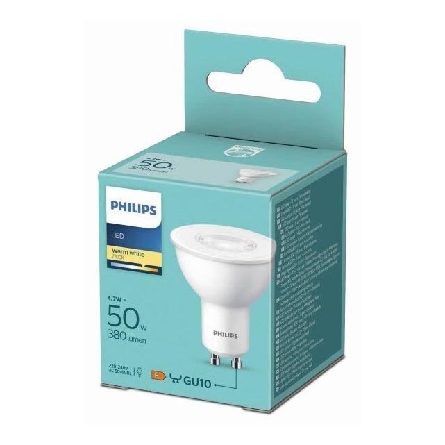 LED-pære Philips GU10/4,7W/230V 2700K