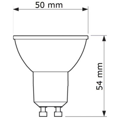 LED-pære Philips GU10/6,7W/230V 6500K