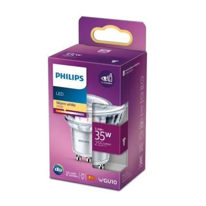 LED-pære Philips PAR16 GU10/3,5W/230V 2700K