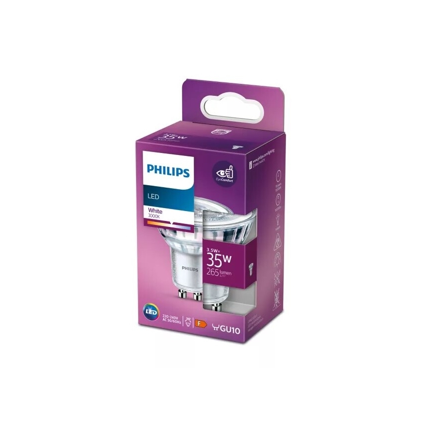 LED-pære Philips PAR16 GU10/3,5W/230V 3000K