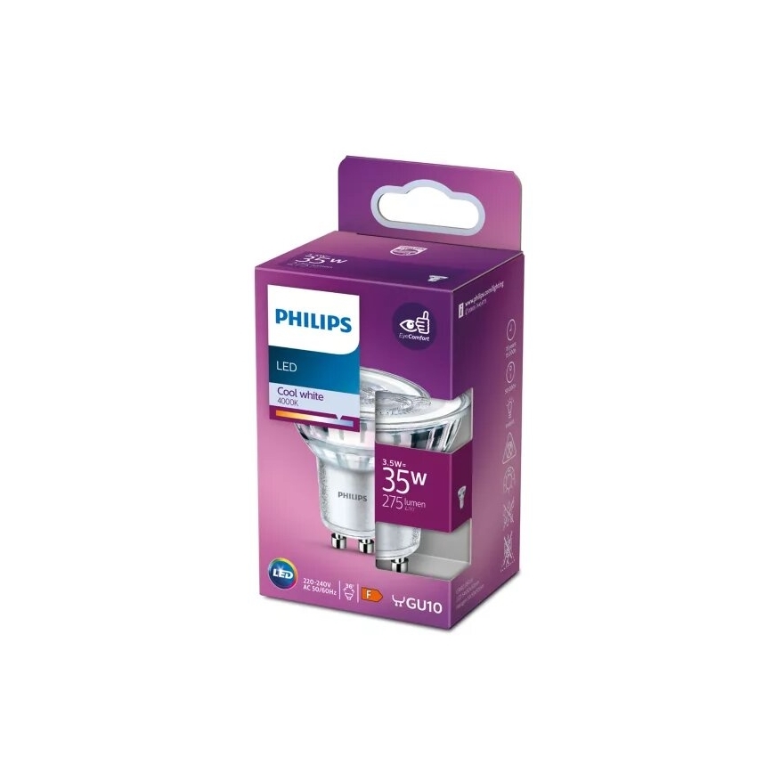 LED-pære Philips PAR16 GU10/3,5W/230V 4000K