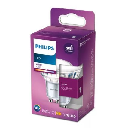 LED-pære Philips PAR16 GU10/4,9W/230V 3000K