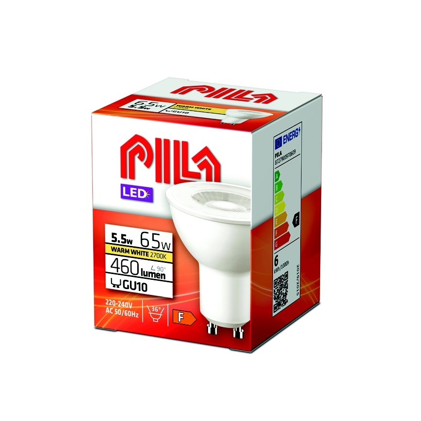 LED-pære Philips Pila PAR16 GU10/5,5W/230V 2700K