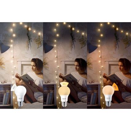 LED-pære Philips SCENE SWITCH A60 E27/8W/230V 2200K-2700K