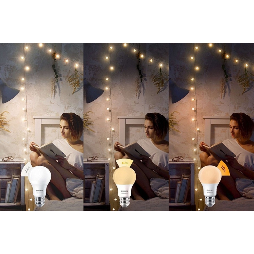 LED-pære Philips SCENE SWITCH A60 E27/8W/230V 2200K-2700K