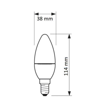 LED-pære Philips SCENE SWITCH B38 E14/5,5W/230V 2200K-2700K