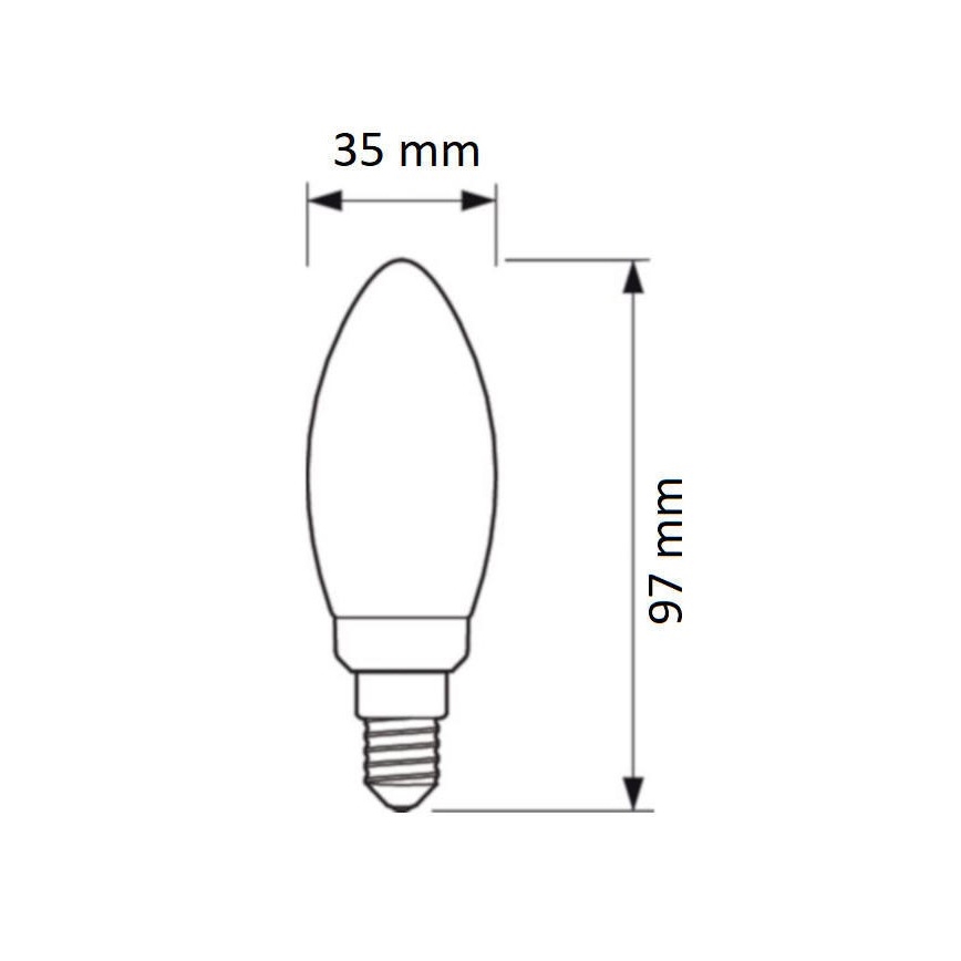 LED-pære Philips VINTAGE B35 E14/4,3W/230V 2700K