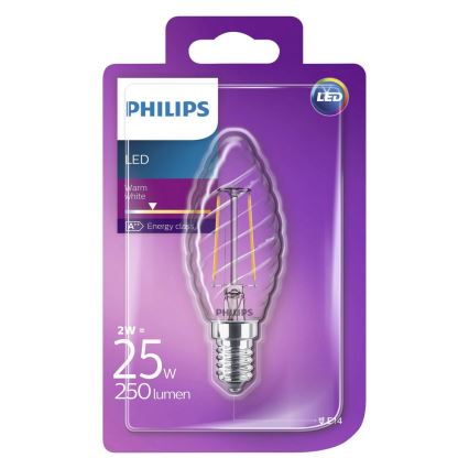 LED-pære Philips VINTAGE E14/2W/230V 2700K