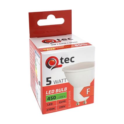 LED-pære Qtec GU10/5W/230V 2700K