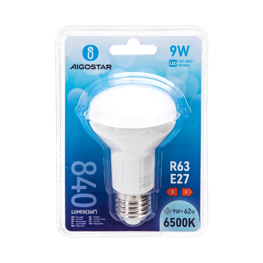 LED-pære R63 E27/9W/230V 6500K - Aigostar