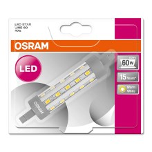 LED-pære R7s/6,5W/230V 2700K længde 118 mm - Osram