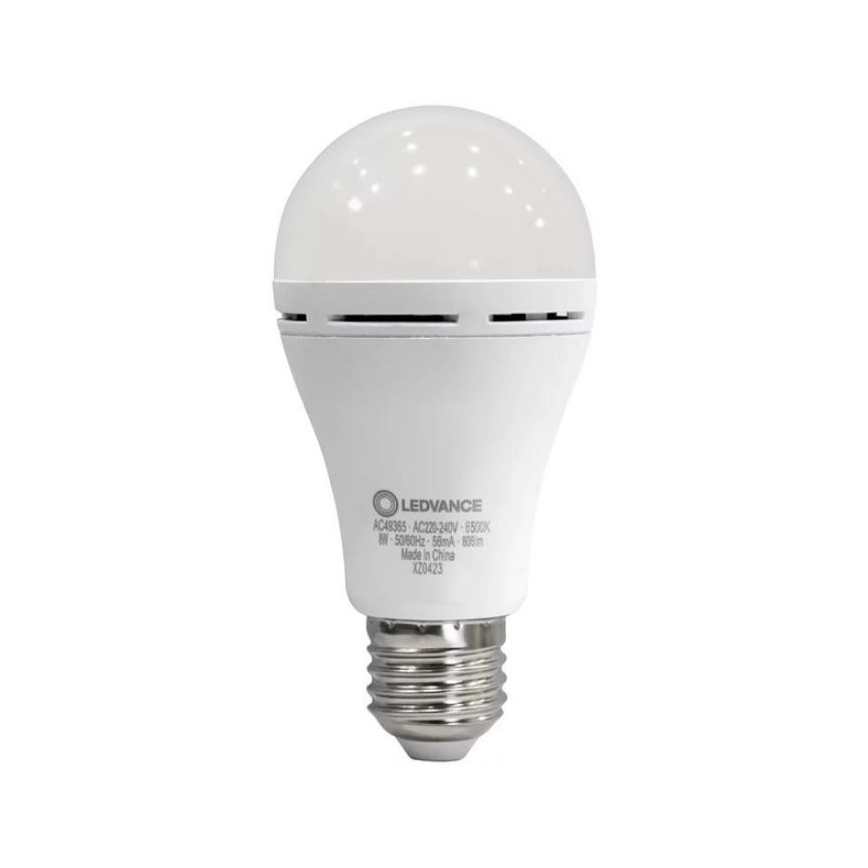 LED-pære RECHARGEABLE A60 E27/8W/230V 6500K - Ledvance