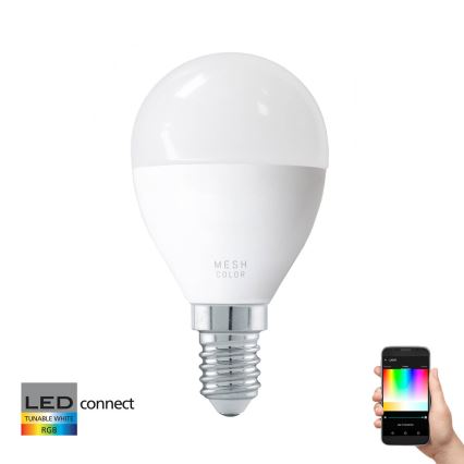 LED-pære RGB-farver CONNECT P50 E14/5W/230V 2700K - Eglo