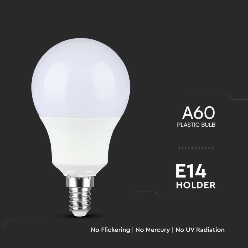 LED-pære SAMSUNG CHIP A60 E14/8,5W/230V 6500K