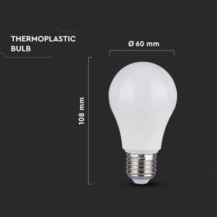 LED-pære SAMSUNG CHIP A60 E27/8,5W/230V 3000K