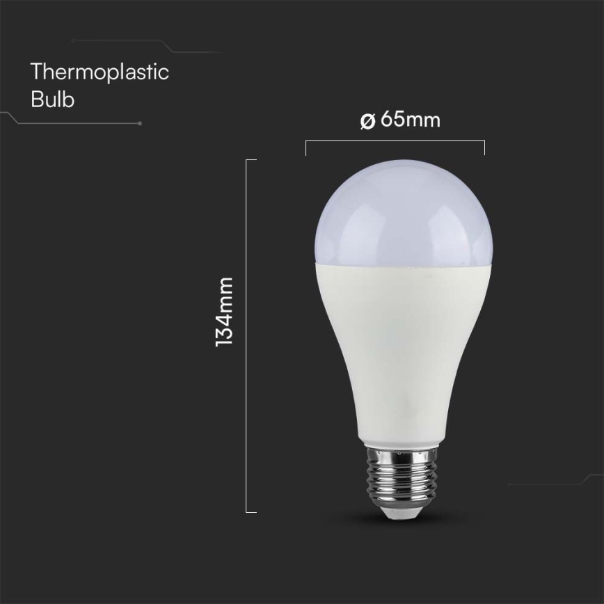 LED-pære SAMSUNG CHIP A65 E27/17W/230V 3000K