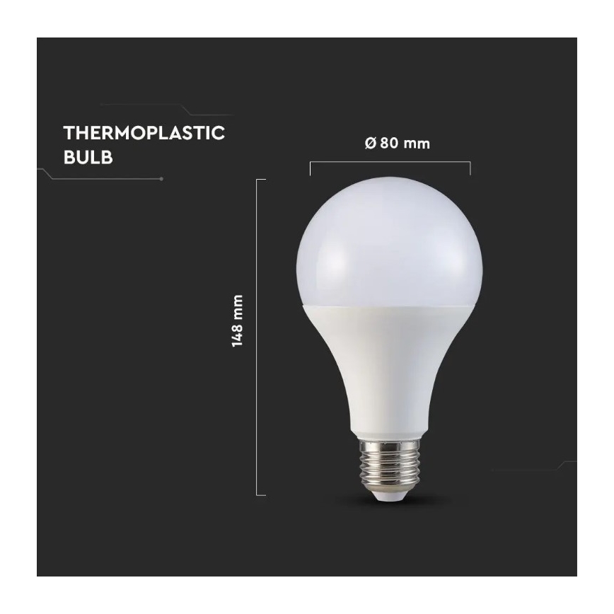 LED-pære SAMSUNG CHIP A80 E27/20W/230V 6500K