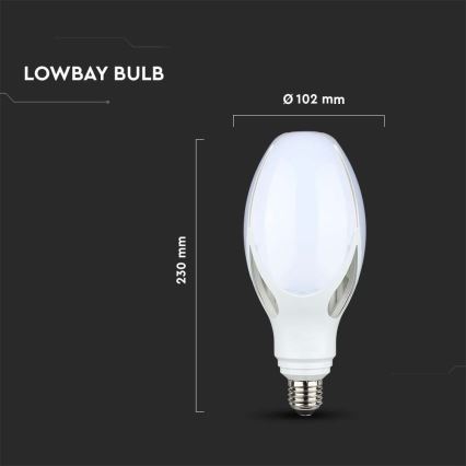 LED-pære SAMSUNG CHIP E27/36W/230V 6500K