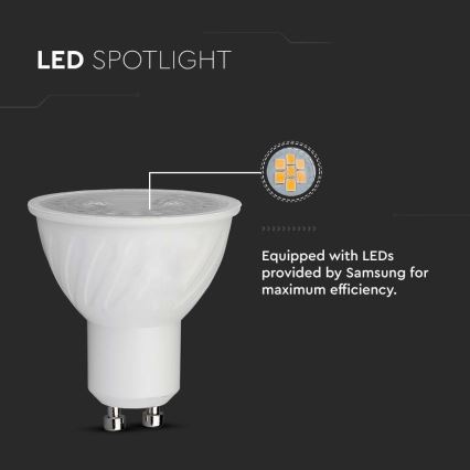 LED-pære SAMSUNG CHIP GU10/6W/230V 4000K