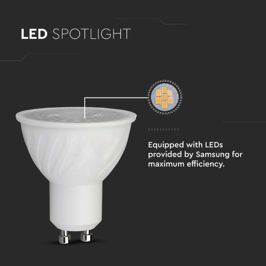 LED-pære SAMSUNG CHIP GU10/6W/230V 4000K