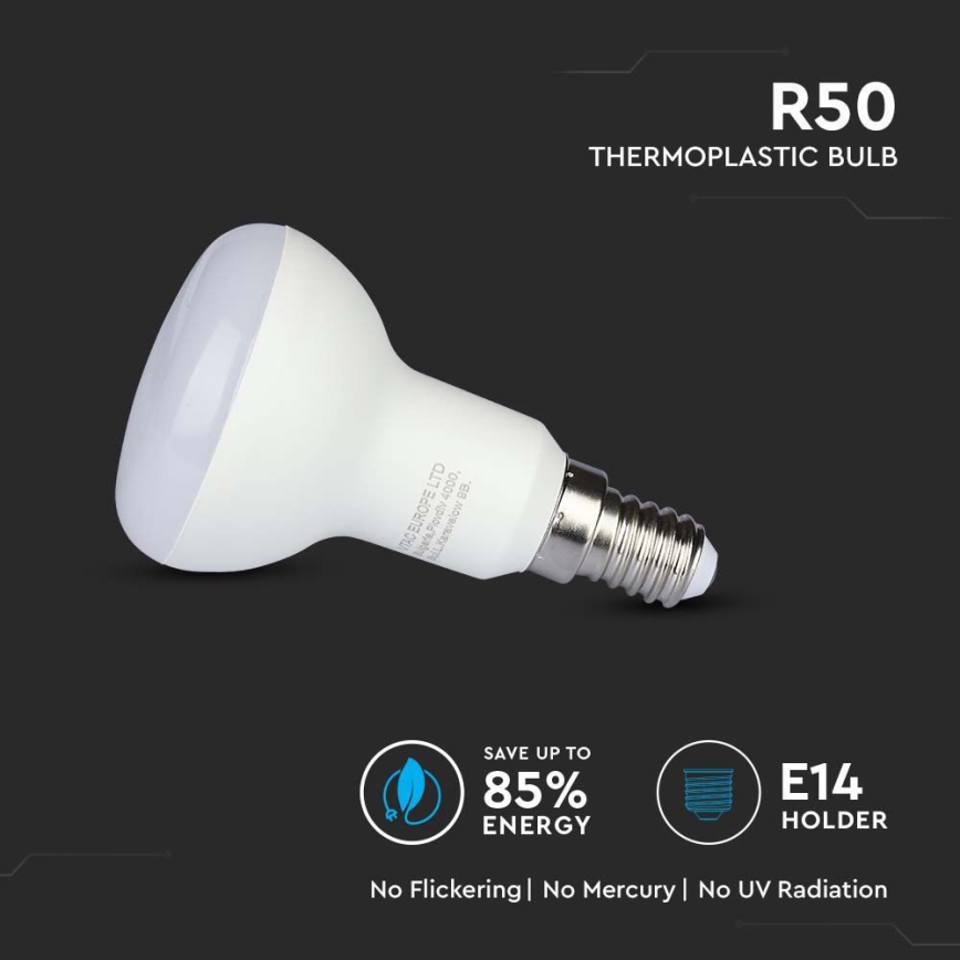 LED-pære SAMSUNG CHIP R50 E14/4,8W/230V 6500K
