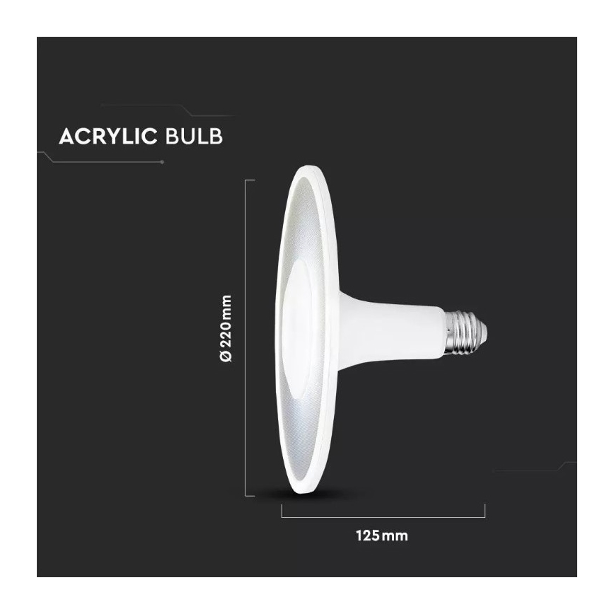 LED-pære SAMSUNG CHIP UFO E27/18W/230V 120° 6400K