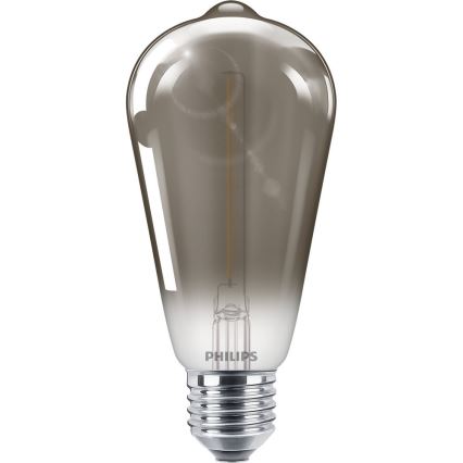 LED pære SMOKY VINTAGE Philips ST64 E27/2,3W/230V 2700K