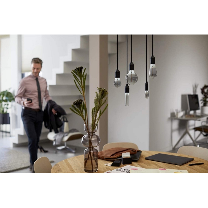 LED pære SMOKY VINTAGE Philips ST64 E27/2,3W/230V 2700K
