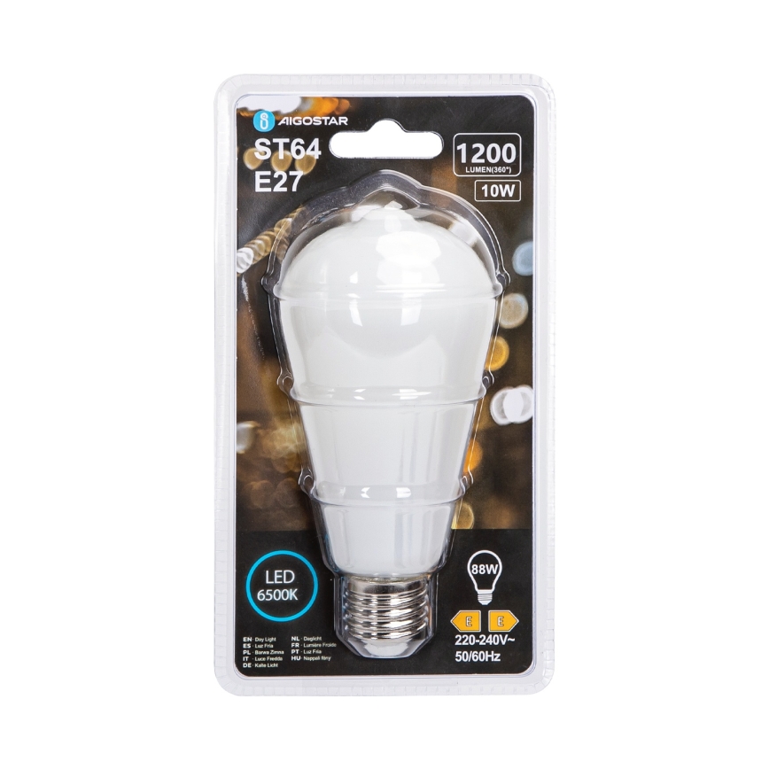 LED-pære ST64 E27/10W/230V 320° 6500K - Aigostar