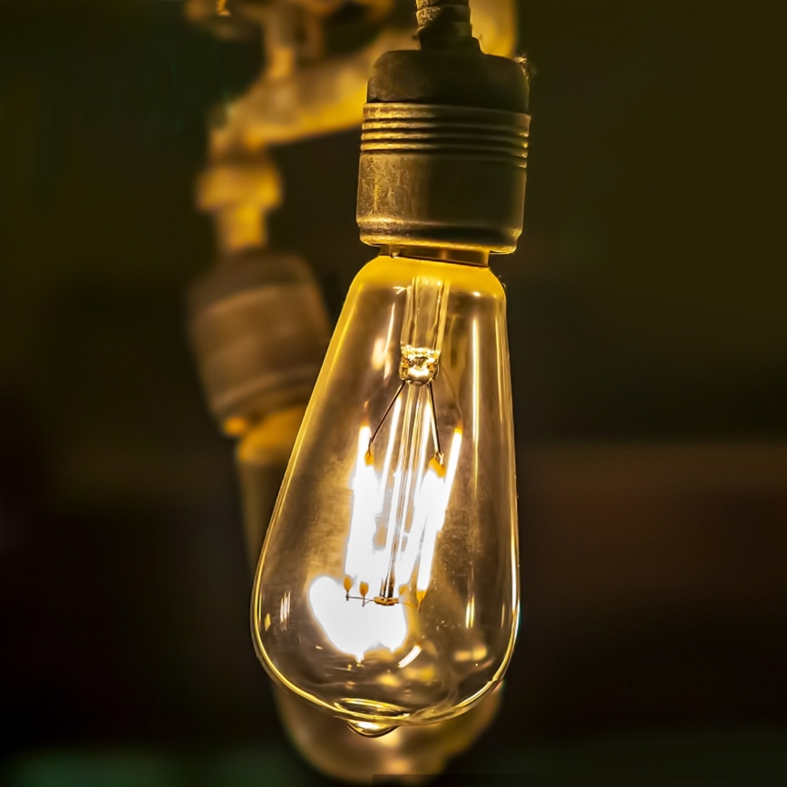 LED-pære ST64 E27/8W/230V 2200K - Aigostar