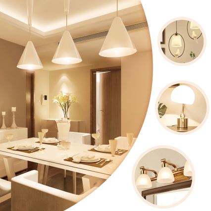 LED-pære ST64 E27/8W/230V 2700K - Aigostar