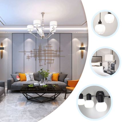 LED-pære ST64 E27/8W/230V 6500K - Aigostar