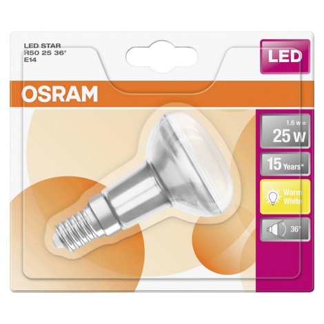 LED-pære STAR E14/1,6W/230V 2700K - Osram