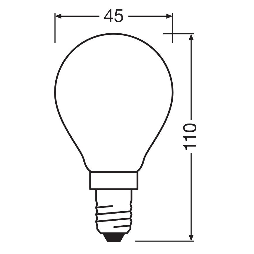 LED-pære STAR E14/6,5W/230V 2700K - Osram
