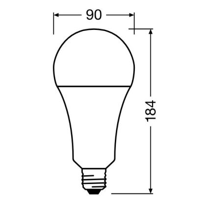 LED-pære STAR E27/24,9W/230V 2700K - Osram