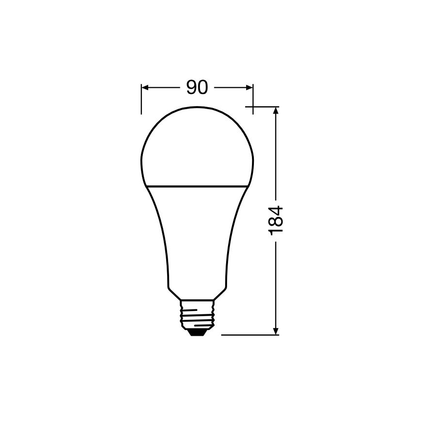 LED-pære STAR E27/24,9W/230V 2700K - Osram