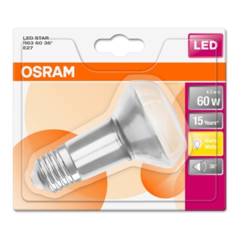 LED-pære STAR E27/4,3W/230V 2700K - Osram