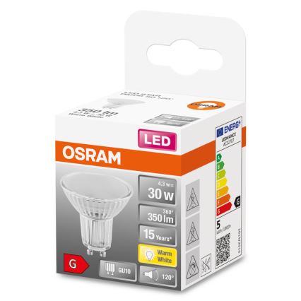 LED-pære STAR PAR16 GU10/4,3W/230V 2700K 120° - Osram