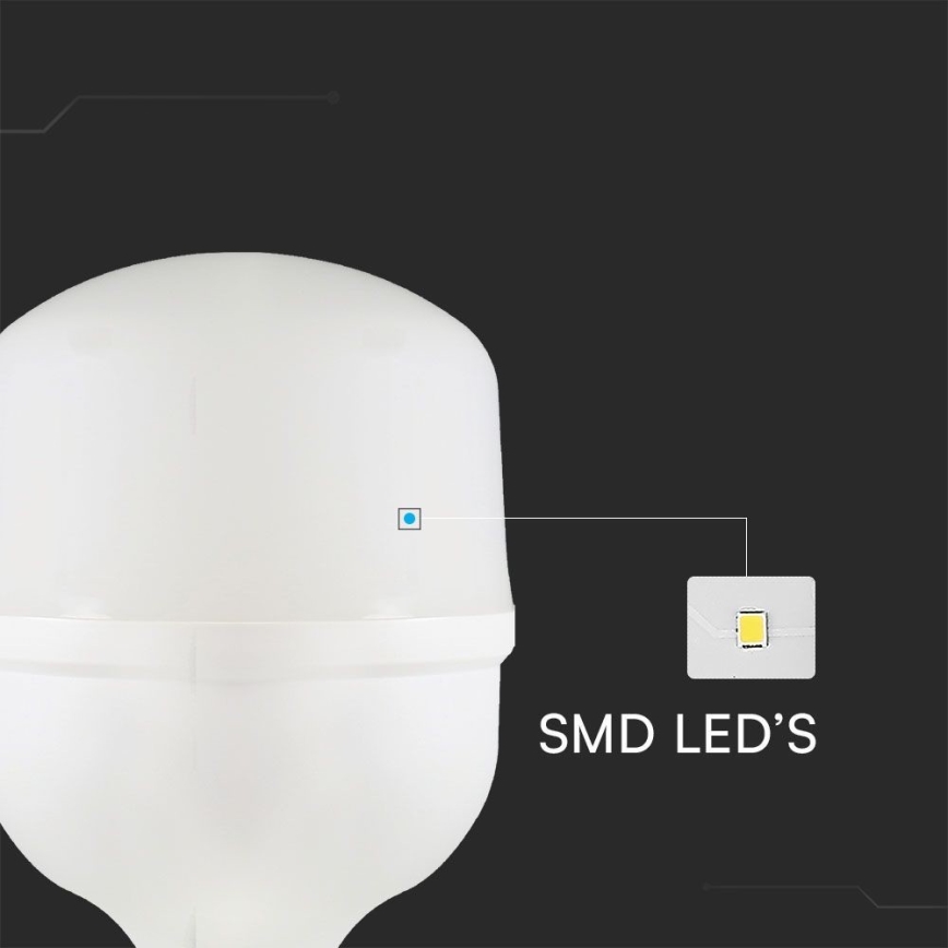 LED-pære T100 E27/30W/230V 6500K