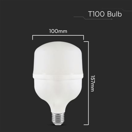 LED-pære T100 E27/30W/230V 6500K
