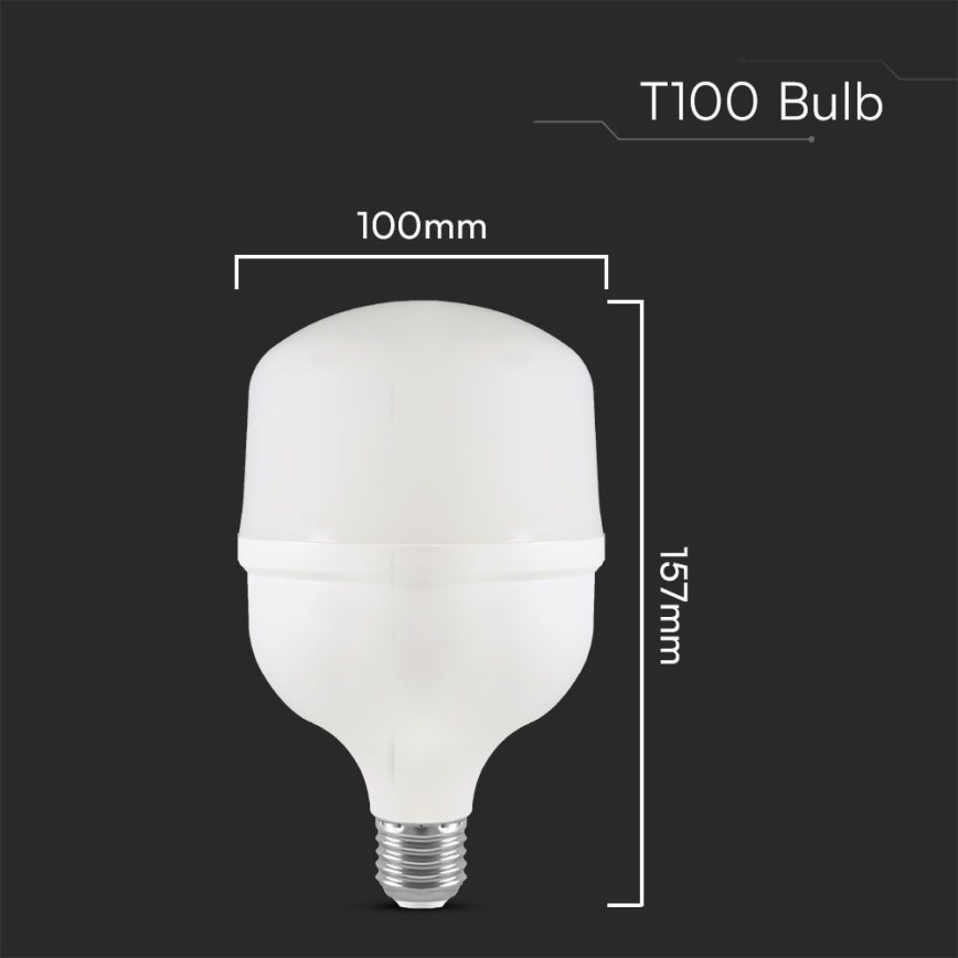 LED-pære T100 E27/30W/230V 6500K