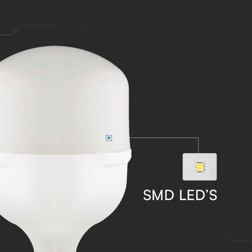 LED-pære T160 E40 E27/60W/230V 6500K