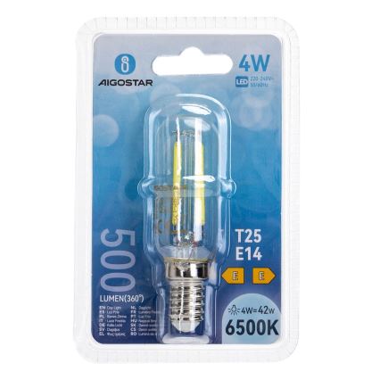 LED-pære T25 E14/4W/230V 6500K - Aigostar