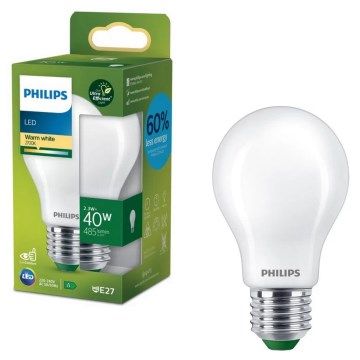 LED-pære ULTRAEFFICIENT Philips A60 E27/2,3W/230V 2700K
