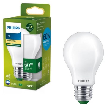 LED-pære ULTRAEFFICIENT Philips A60 E27/4W/230V 2700K
