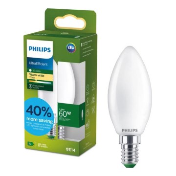 LED-pære ULTRAEFFICIENT Philips B35 E14/3,8W/230V 2700K