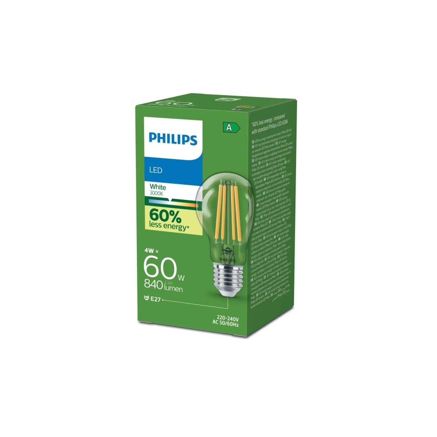 LED-pære ULTRAEFFICIENT VINTAGE Philips A60 E27/4W/230V 3000K