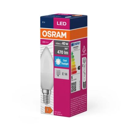 LED-pære VALUE B40 E14/4,9W/230V 6500K - Osram